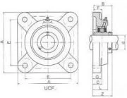ŁOŻYSKO UCF 210 UNTR
