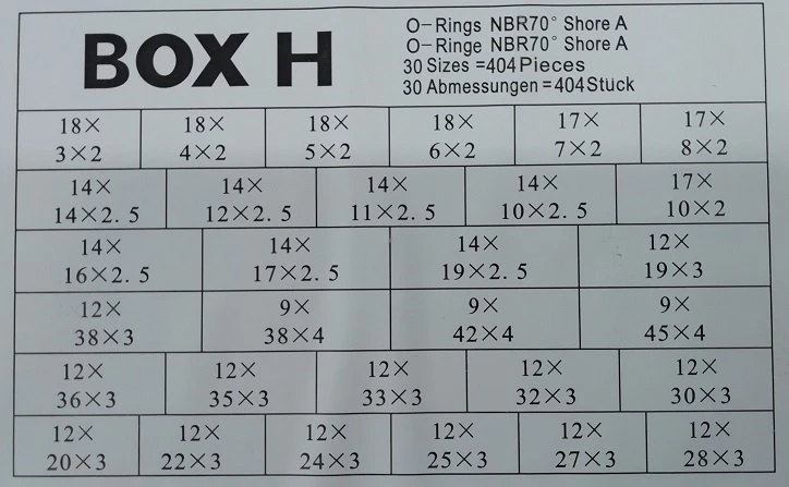 BOX-H NBR